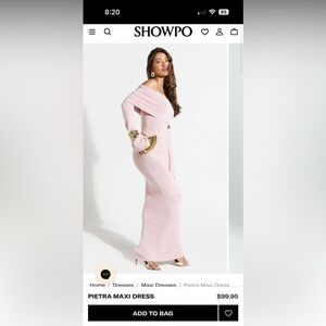 Showpo PIETRA MAXI DRESS (size 8)